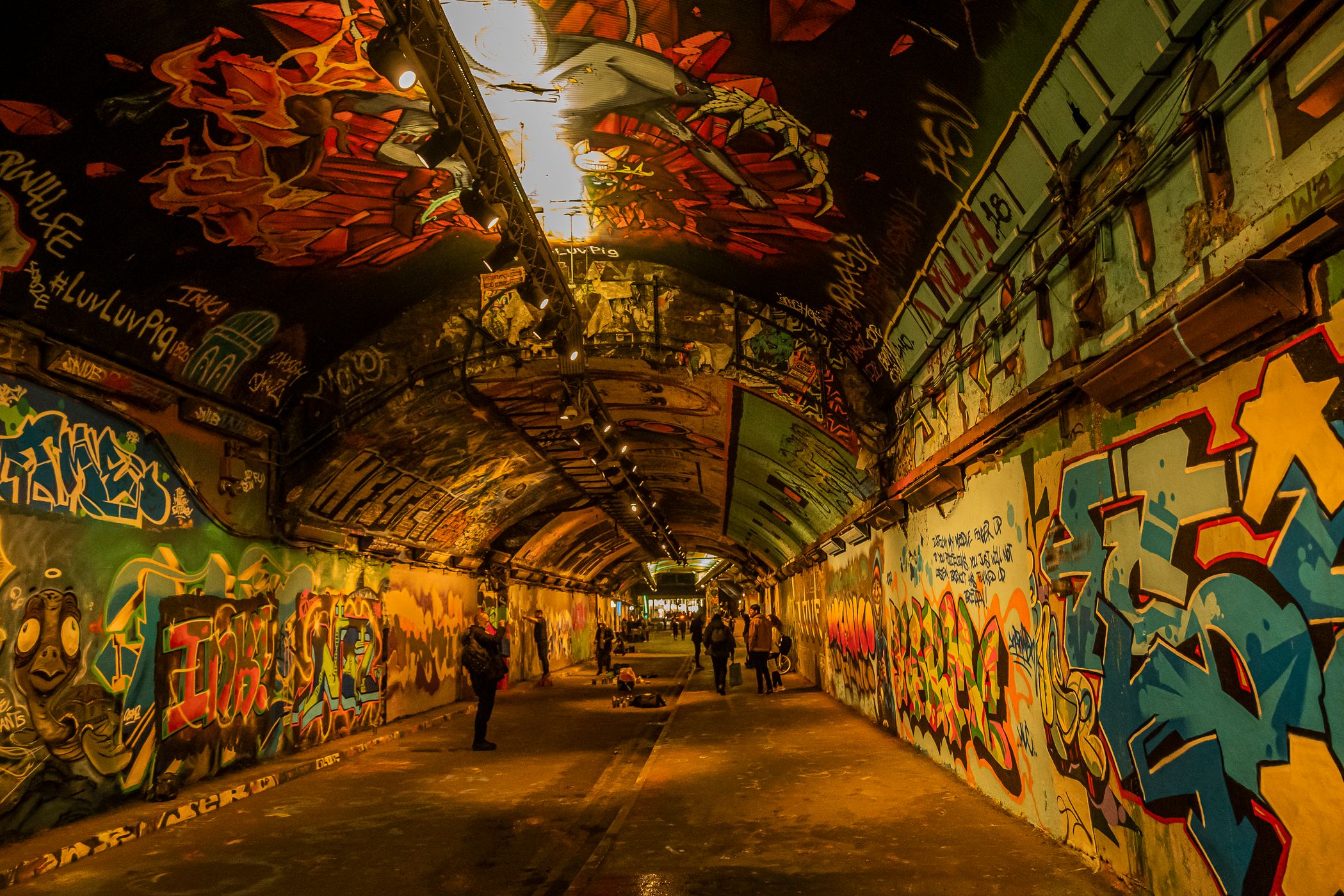 Leake Street Graffiti Tunnel, London, United Kingdom