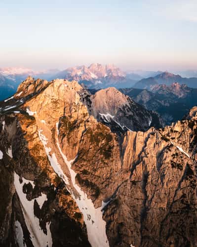 Mangart Saddle, Mangart View
