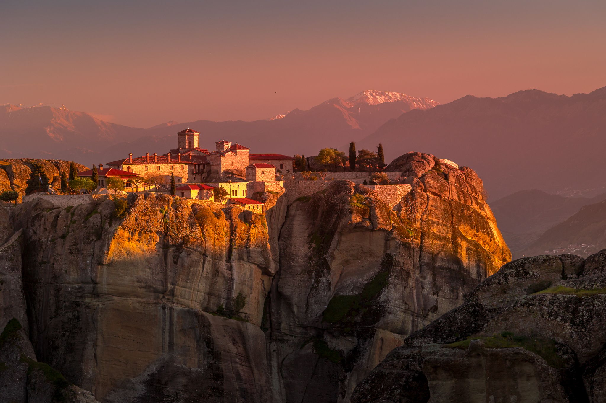 Meteora Thessaly from Main Observation Deck, Greece