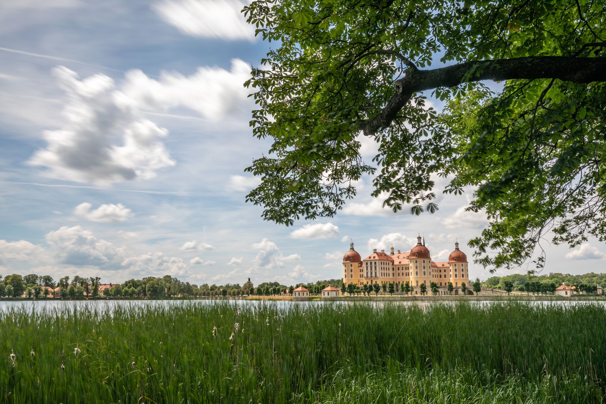 View from the Castle Pond, Moritzburg Castle, Germany