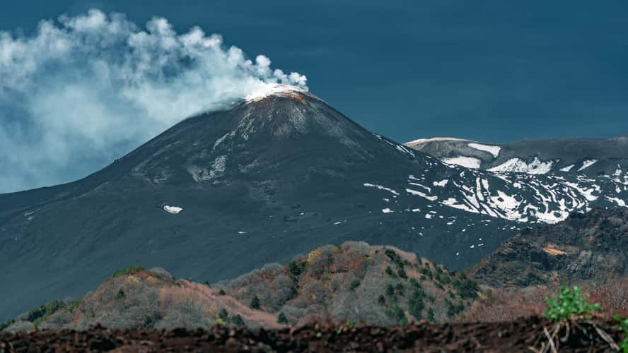 Mount Etnas Smoke Rings, Sicily