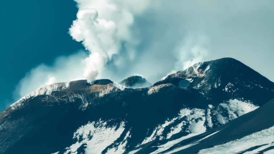 Mount Etnas Smoke Rings, Sicily