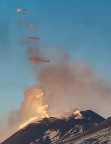 Mount Etnas Smoke Rings, Sicily