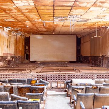 Old cinema in Saint Louis, Senegal