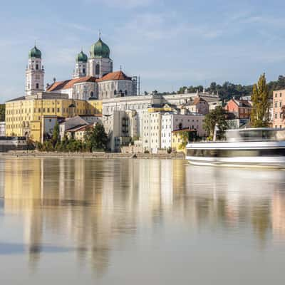 Old Town Passau view from the Inn, Germany