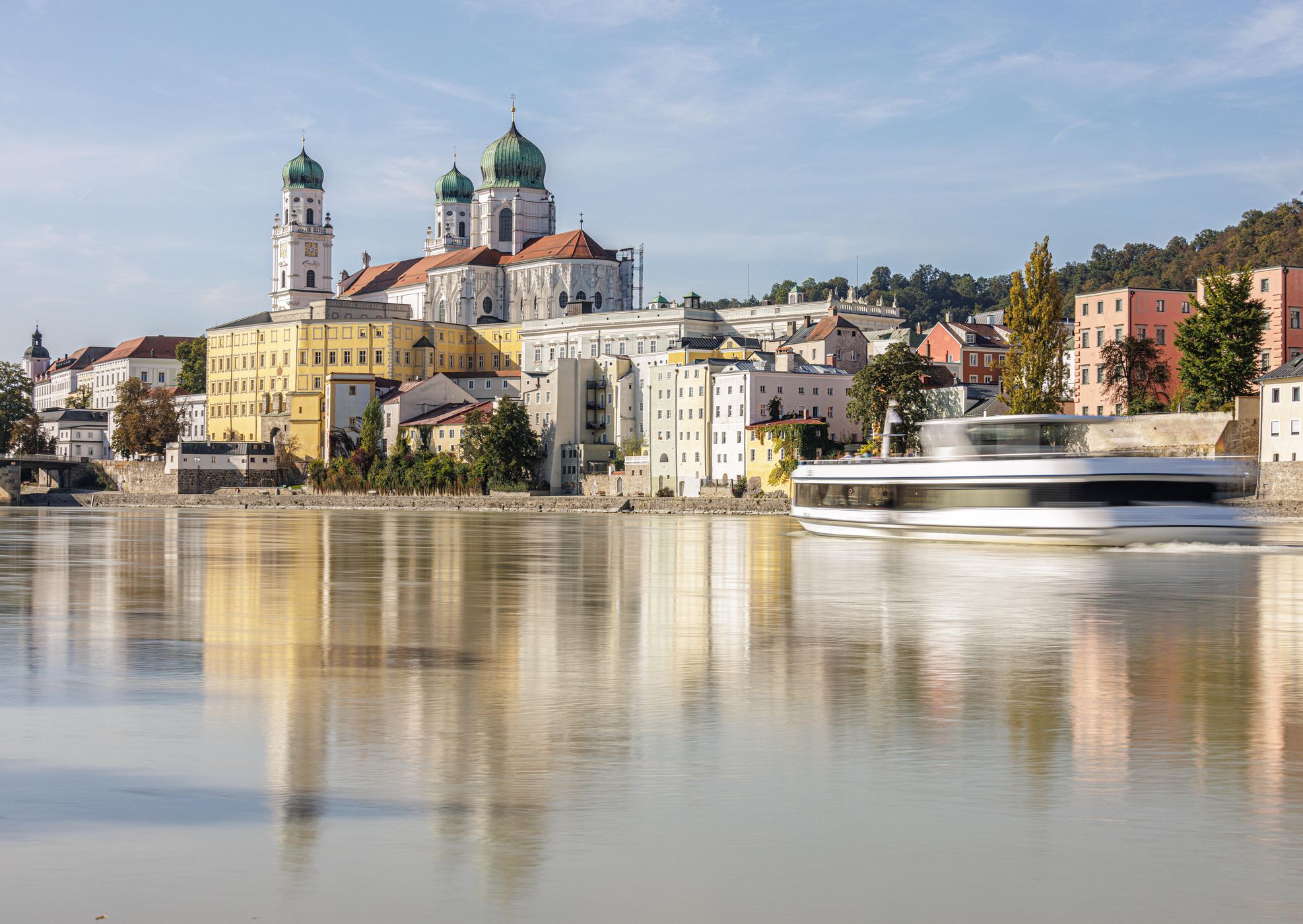 Old Town Passau view from the Inn, Germany