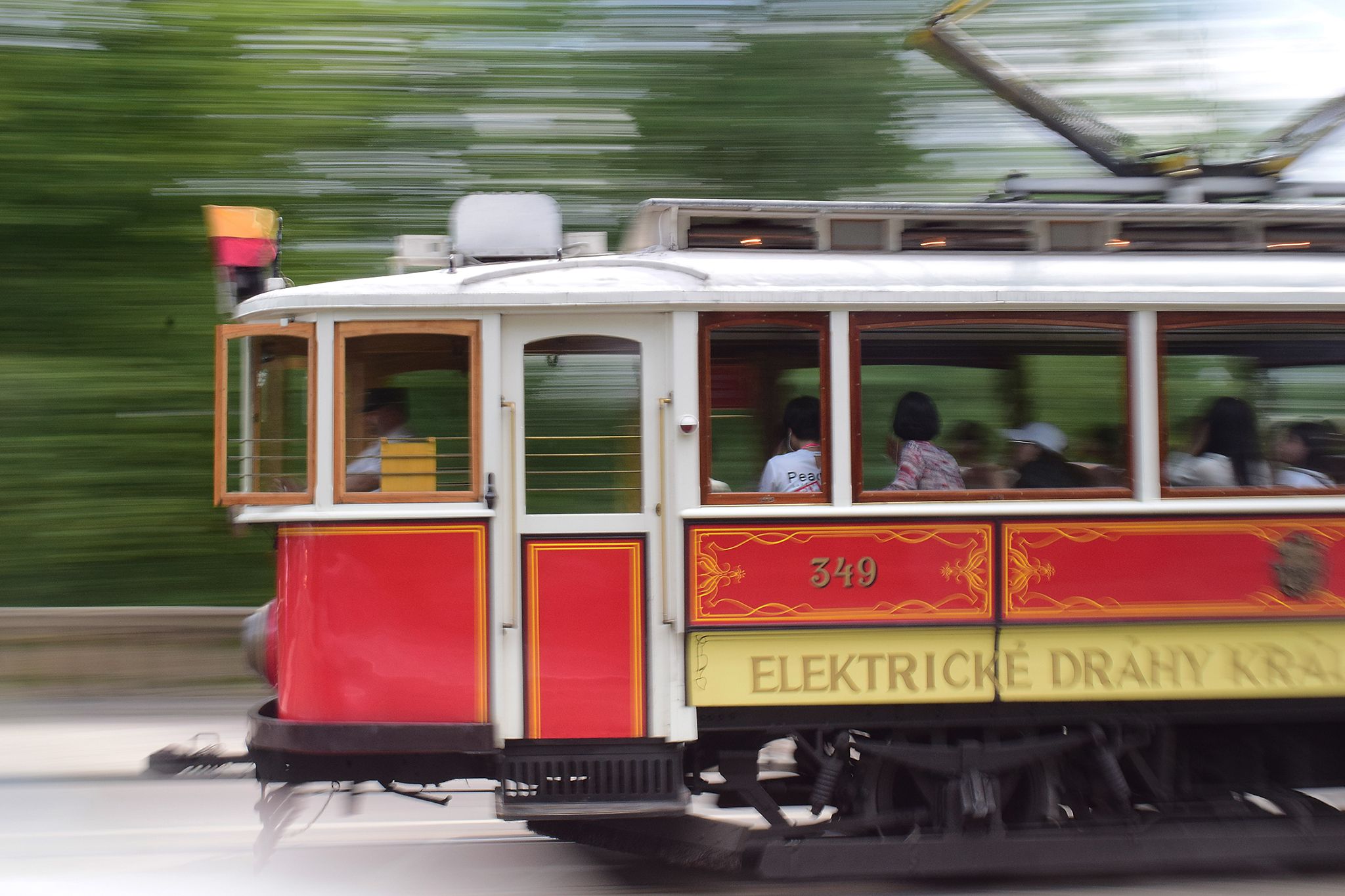 Old Tram in Prague, Czech Republic