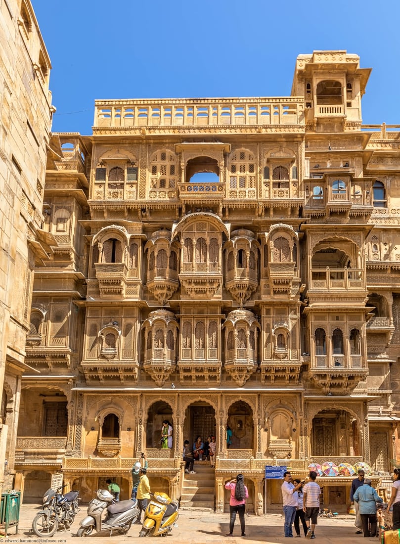 Patwon Ki Haveli Jaisalmer carved sandstone architecture