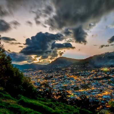 Quito, the Panecillo and the Lady of Quito, Ecuador