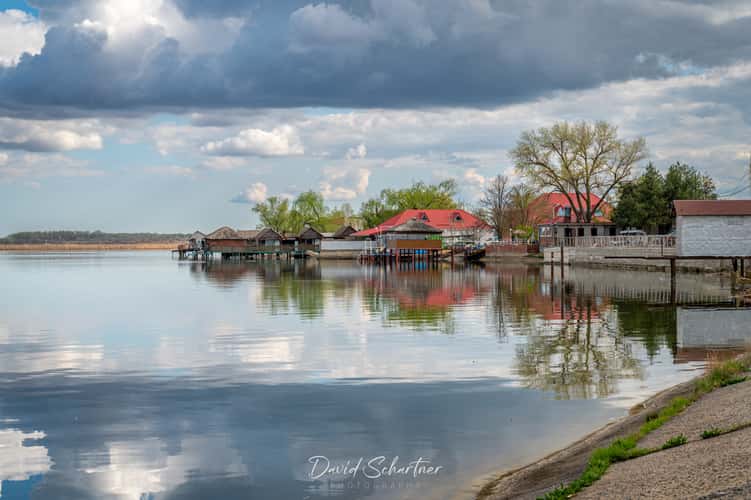 Rest area at lake, Kuchurgan Reservoir, Moldova