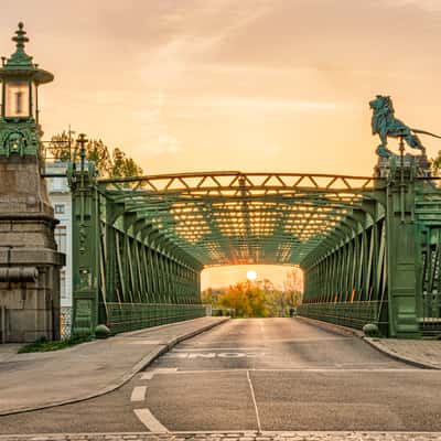 Sonnaufgang Schemerlbrücke - Wien, Austria