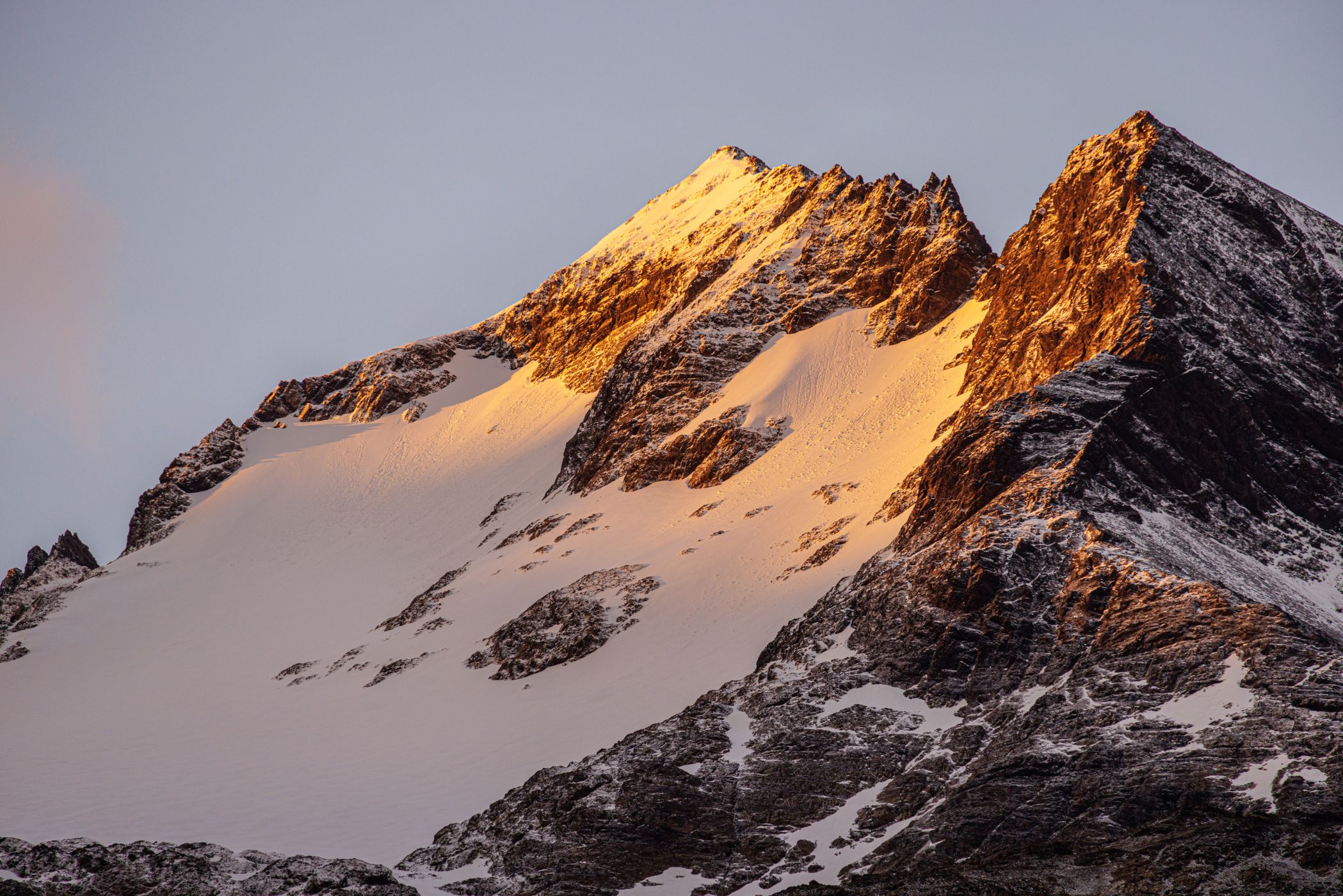 Sunrise in South Georgia, South Georgia and the South Sandwich Islands