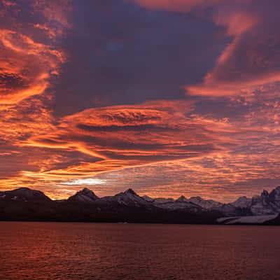Sunrise in South Georgia, South Georgia and the South Sandwich Islands