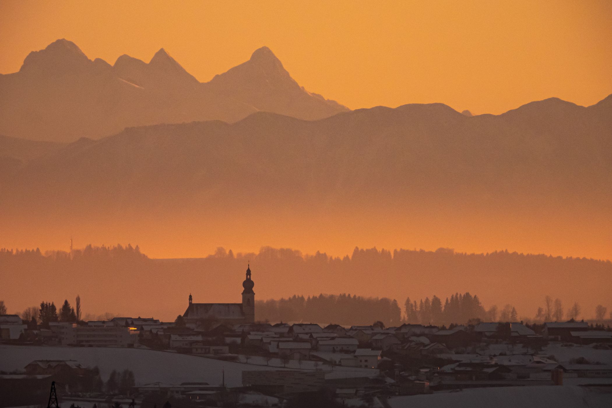 Sunset - Rohrbach/Berg - Upper Austria, Austria