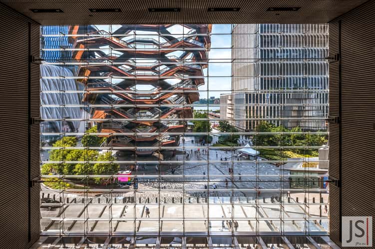 The Vessel from inside Hudson Yards