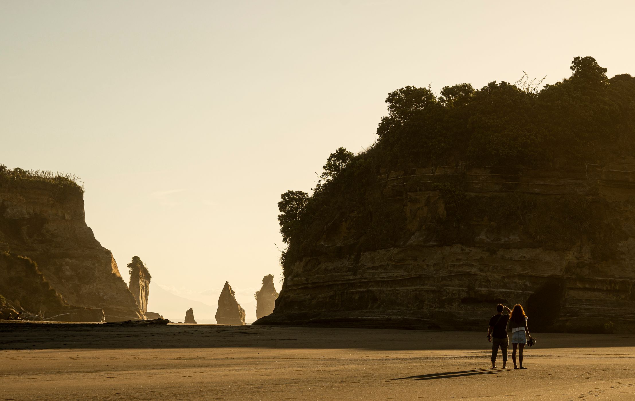 Tongaporuru beach, three sisters, New Zealand