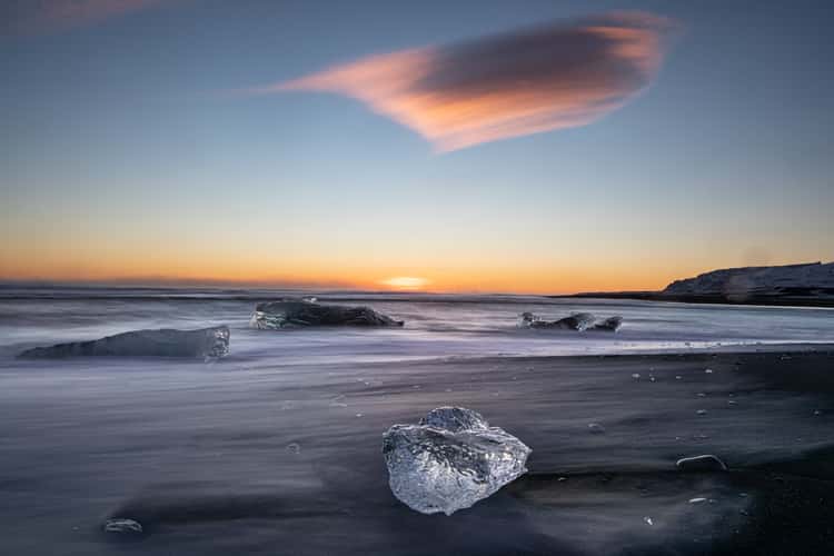 Turtle Iceberg on the beach
