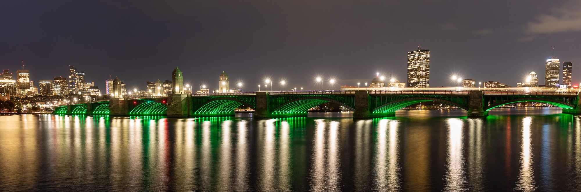 View of Longfellow Bridge and Charles River, USA