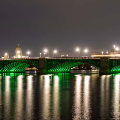 View of Longfellow Bridge and Charles River, USA