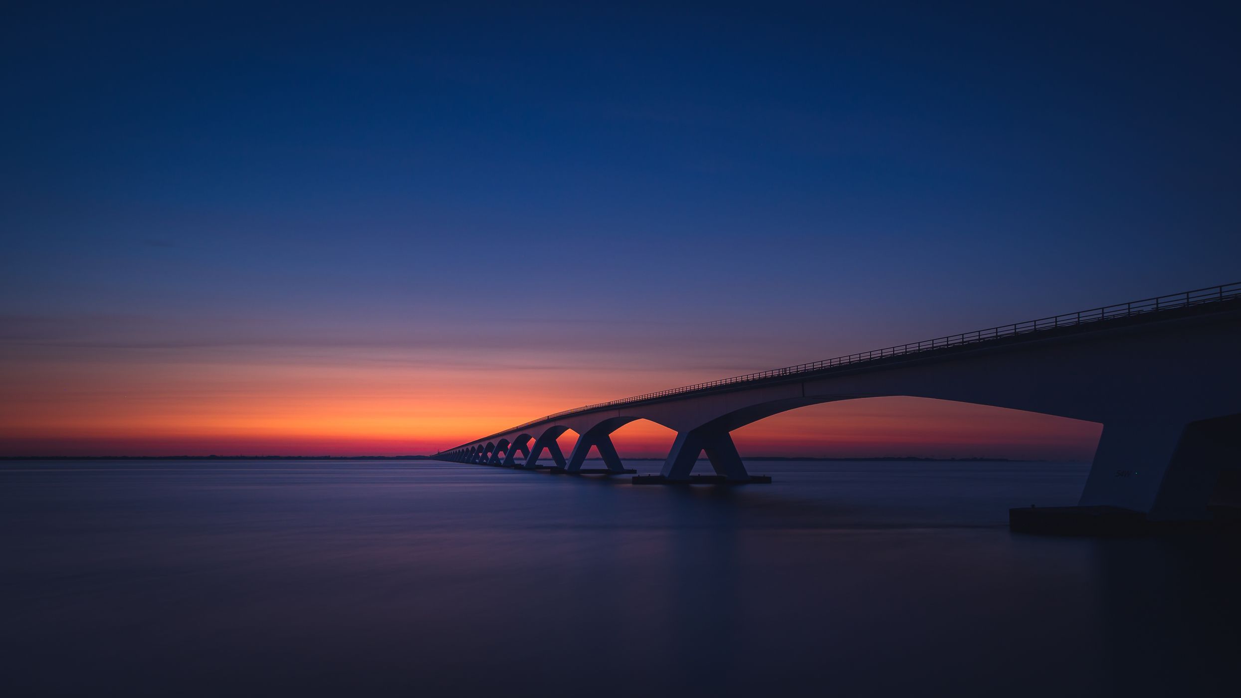 Zeeland Bridge Oosterschelde, Netherlands