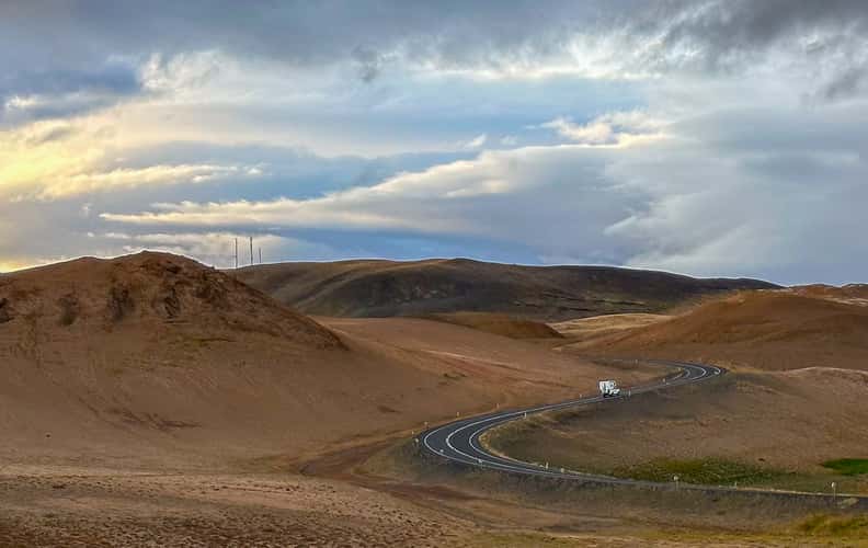 An S-curve in Iceland