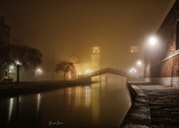 Arsenale by night, Venice