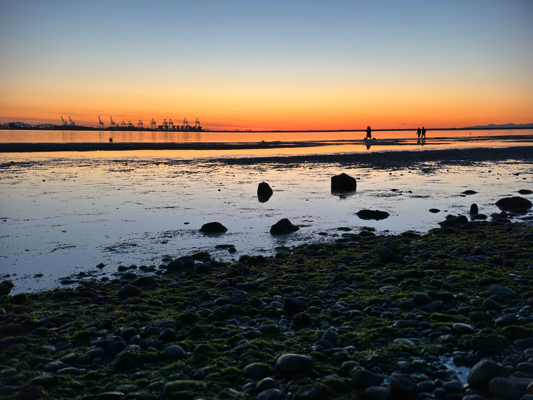 Beach at the bottom of Fred Gingell Park, Canada