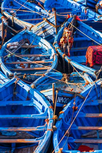blaue Boote