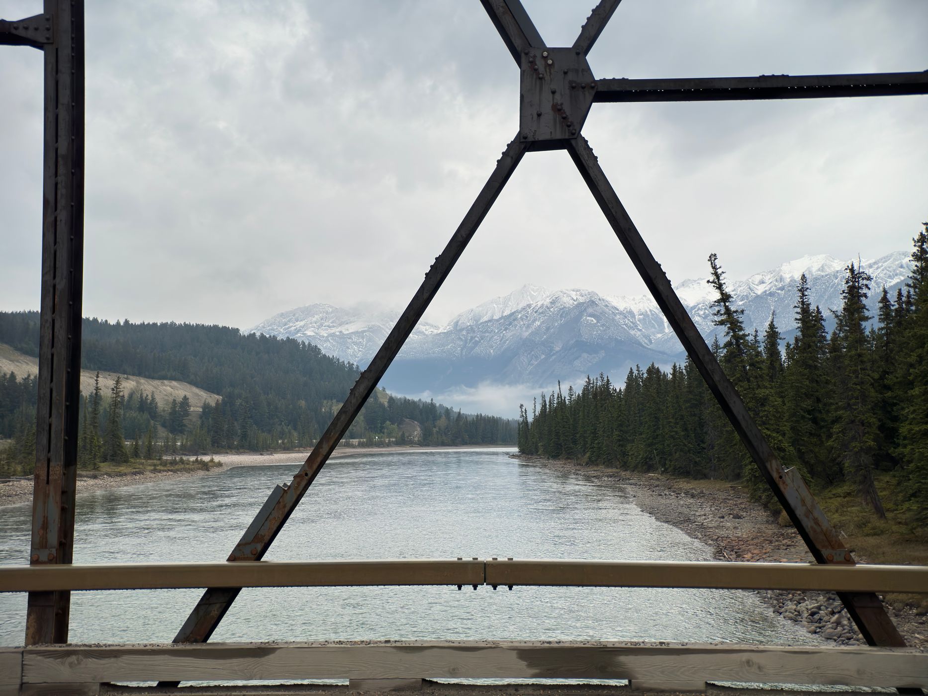 Bridge to Maligne Canyon, Canada