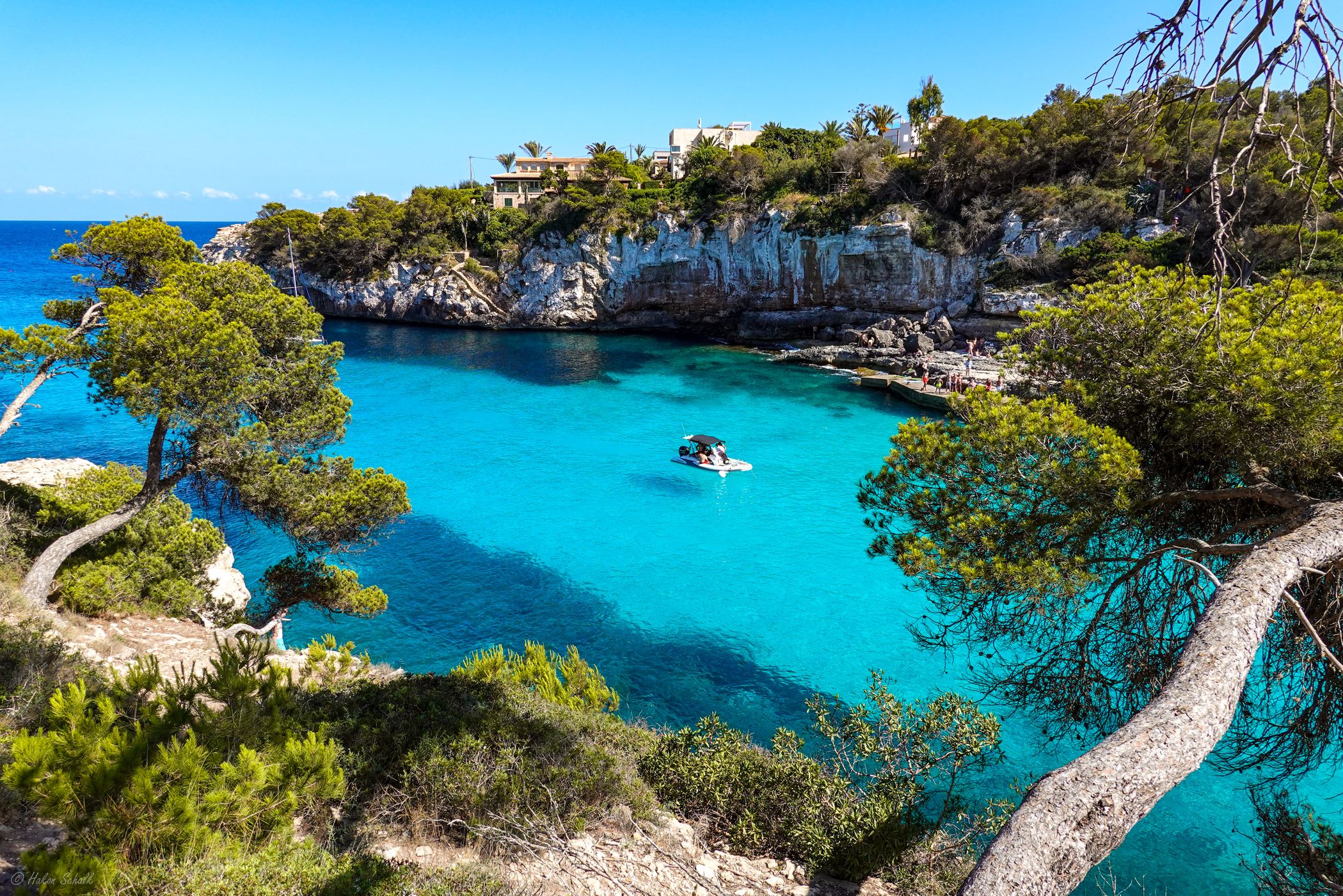 View to Cala Llombards, Spain