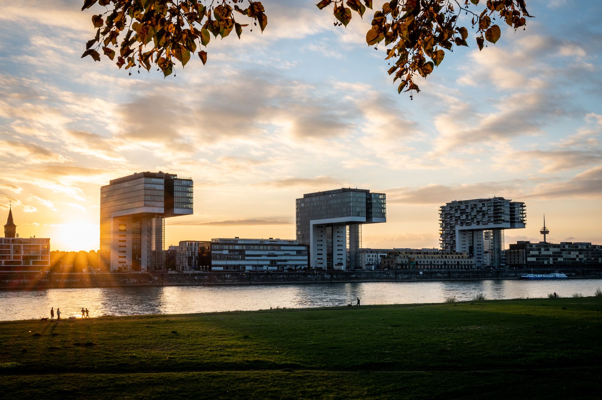 Crane Houses from Poller Wiesen, Cologne, Germany