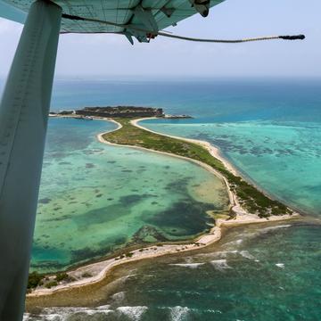 Dry Tortugas National Park from above, USA