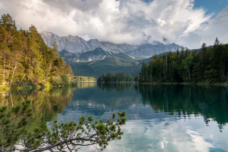 Eibsee and Zugspitze