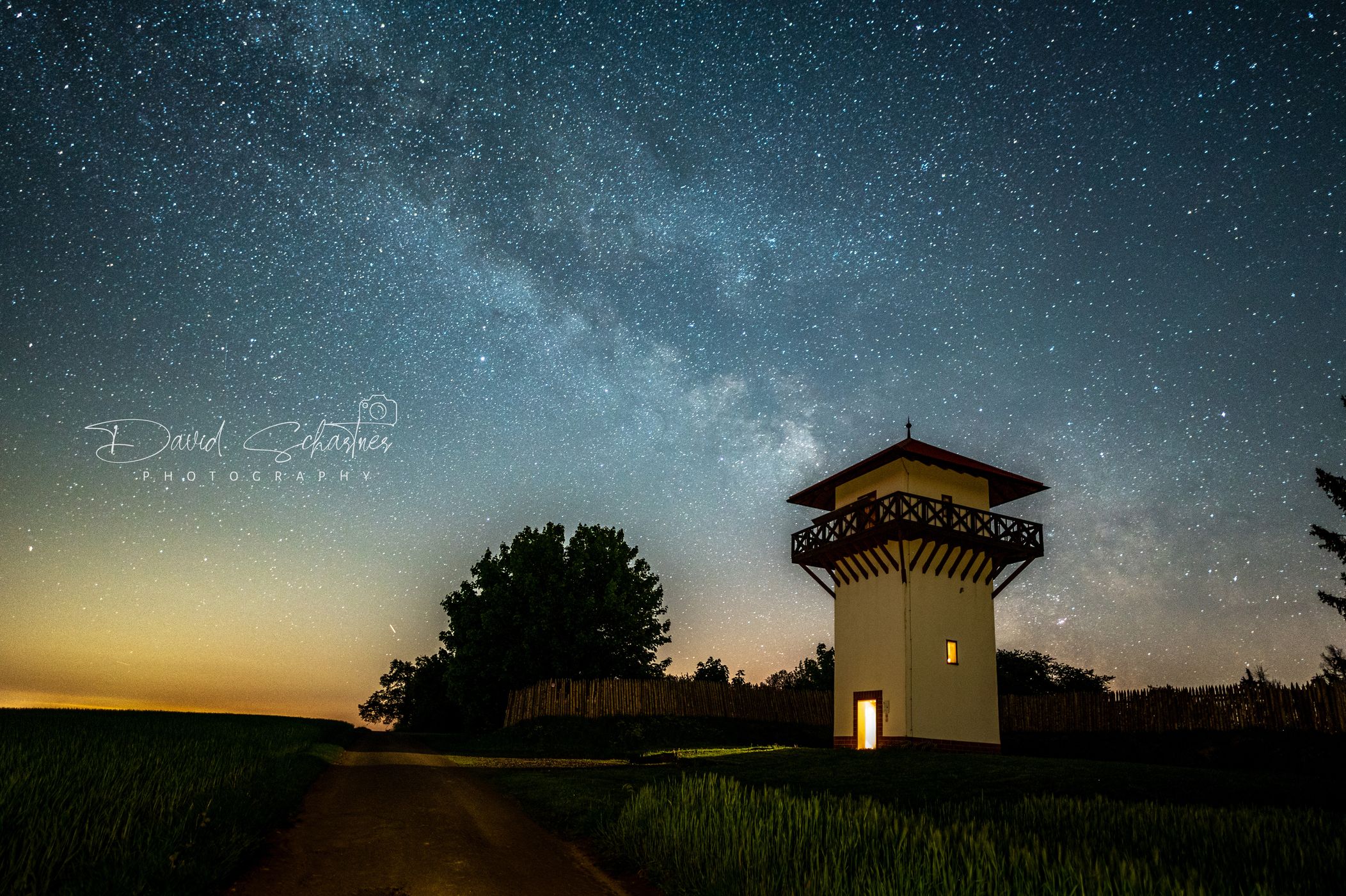 Galgenturm with milky way, Germany