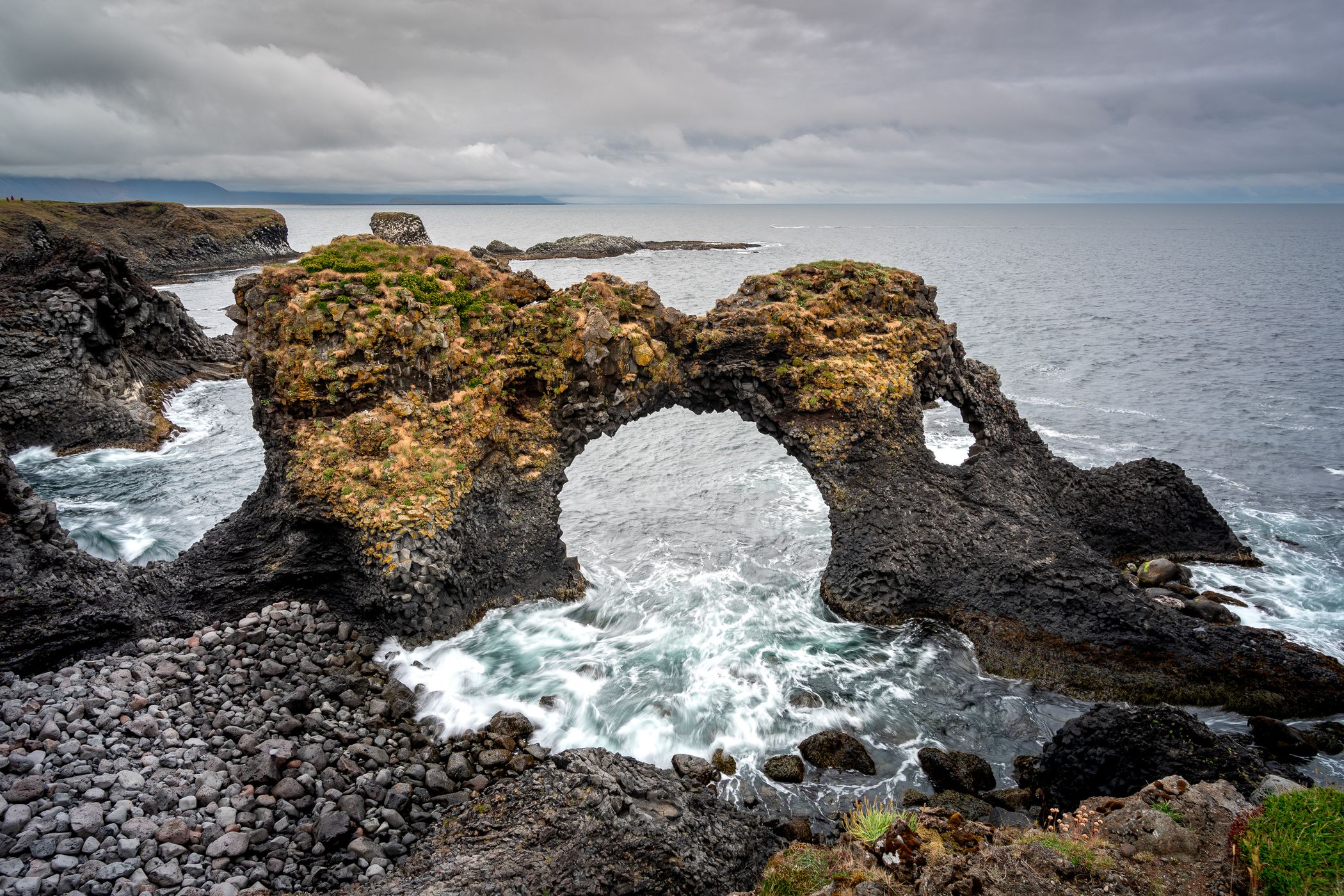 Gatklettur Stone Arch, Arnarstapi, Iceland