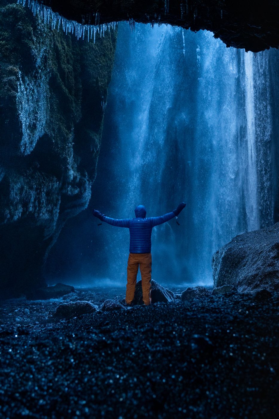 Gljufrafoss near Seljalandsfoss, Iceland