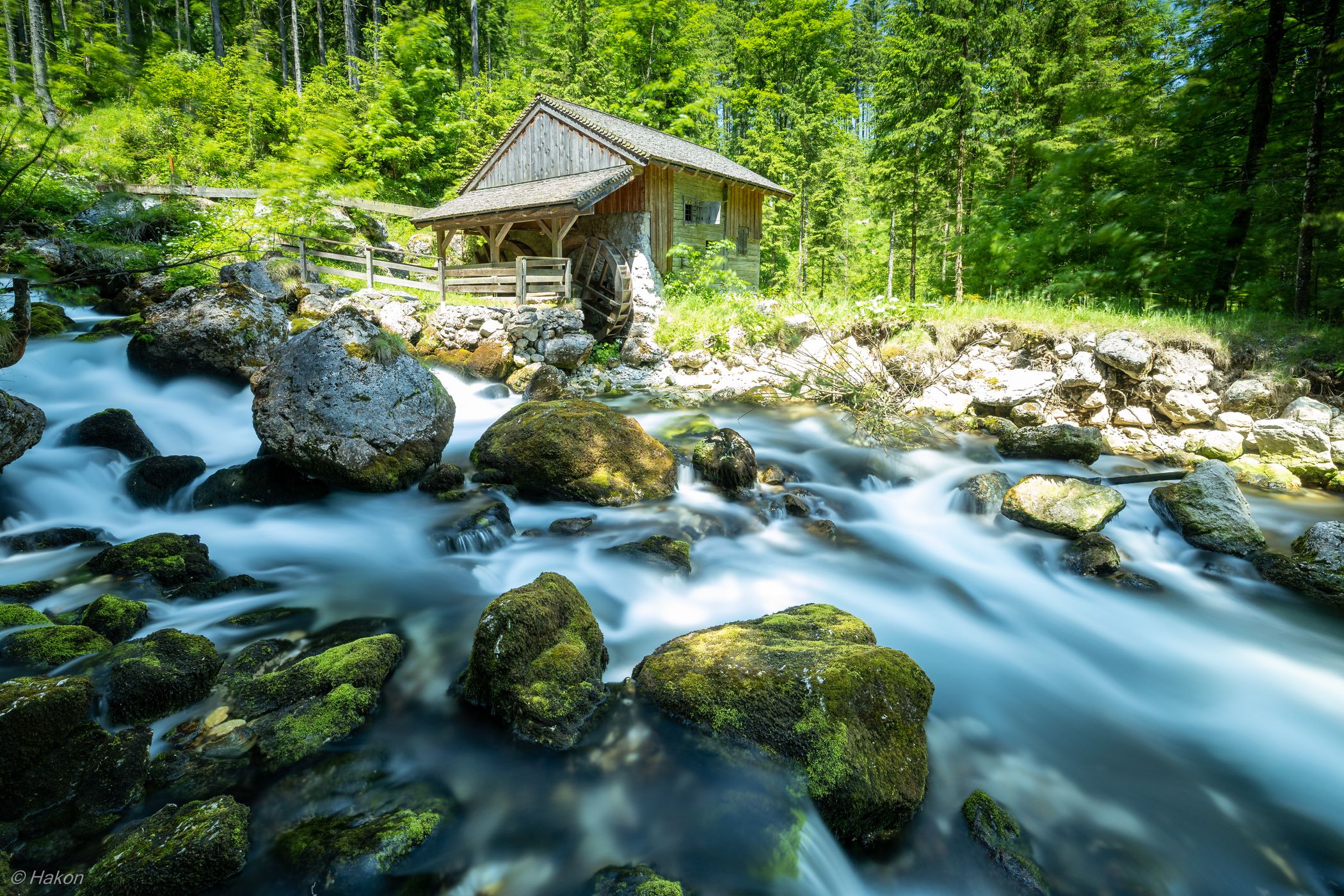 Old mill at the Schwarzbach in Golling (Austria), Austria