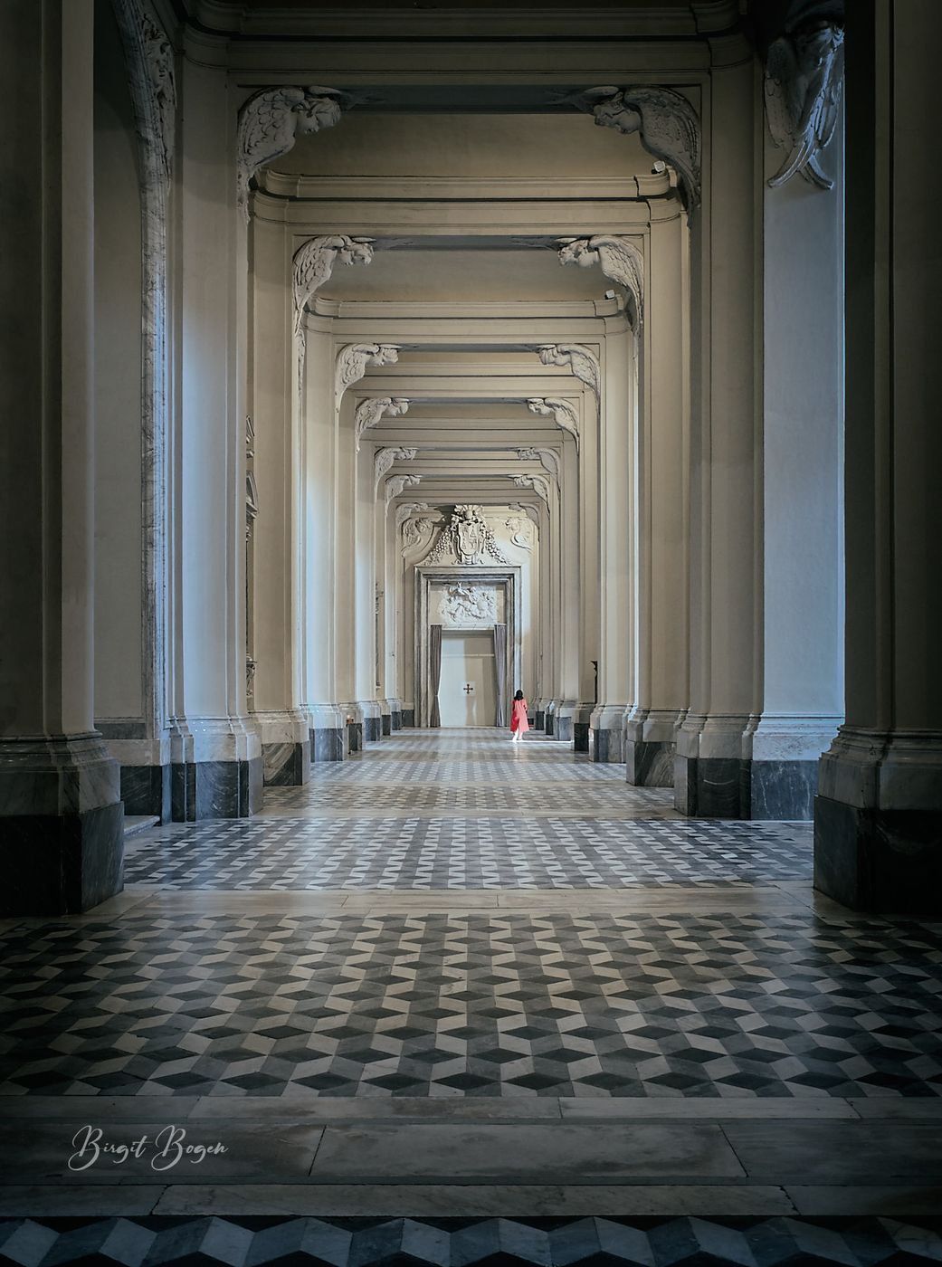 Inside Architecture of Basilica di San Giovanni in Laterano, Italy