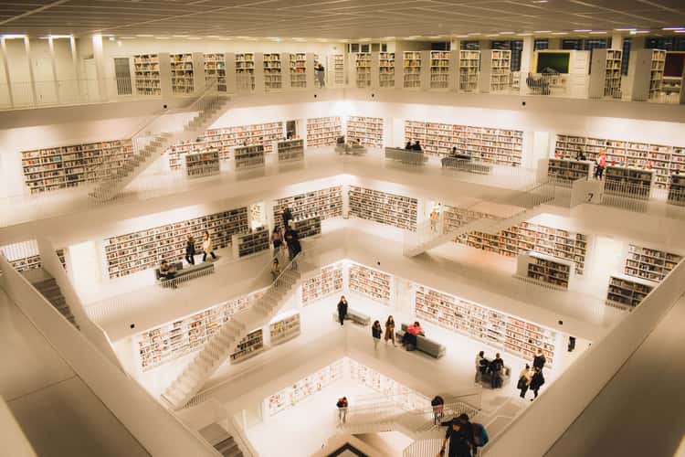 Inside City Library, Stuttgart