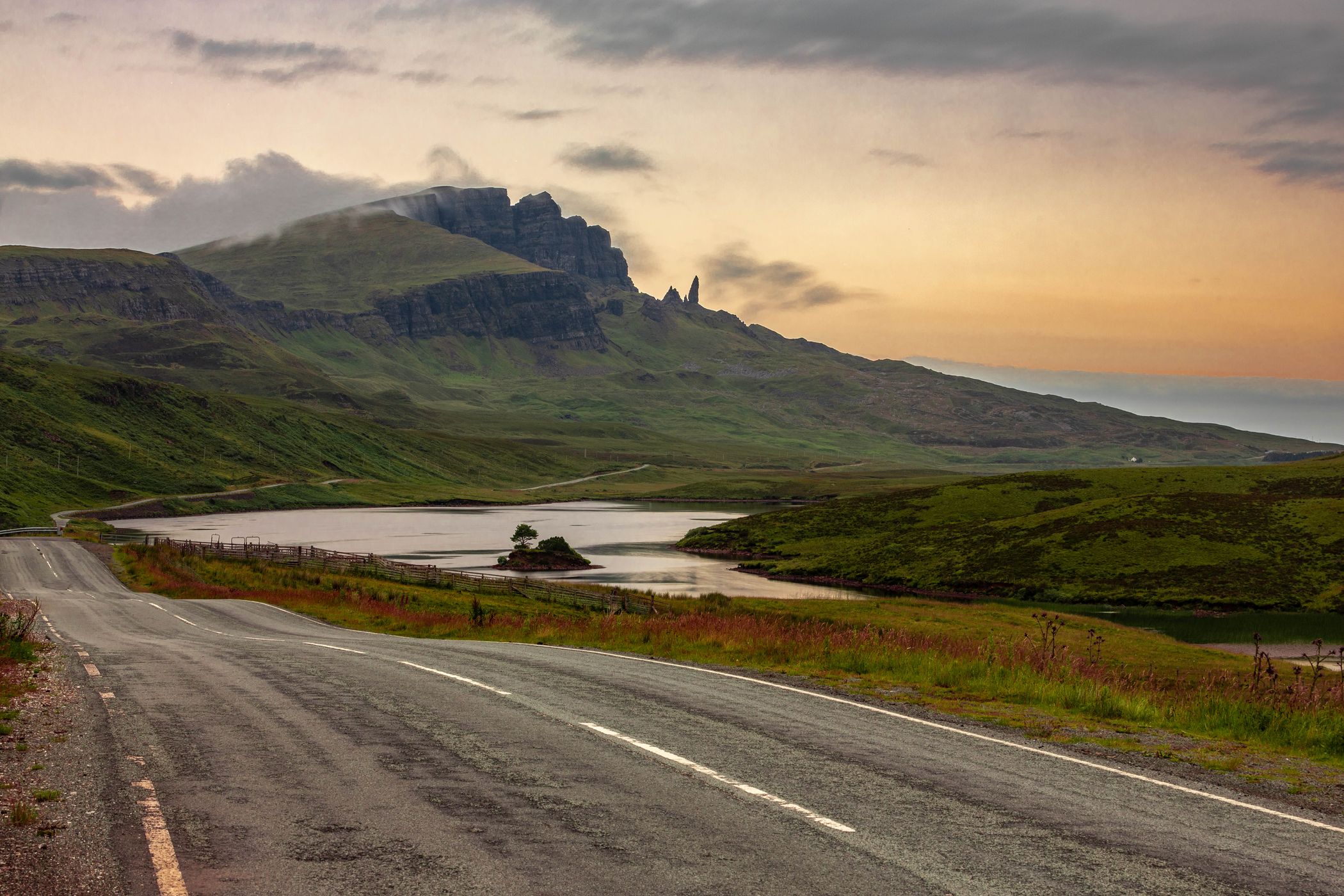 Old Man of Storr From Loch Fada, United Kingdom