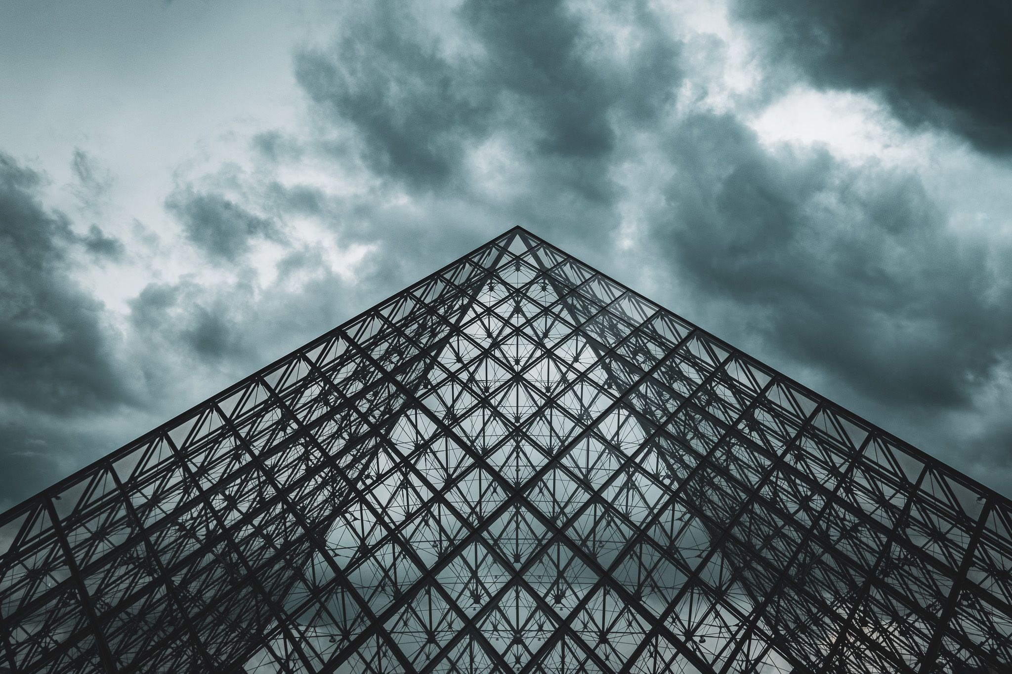 Louvre Pyramid and Museum, France