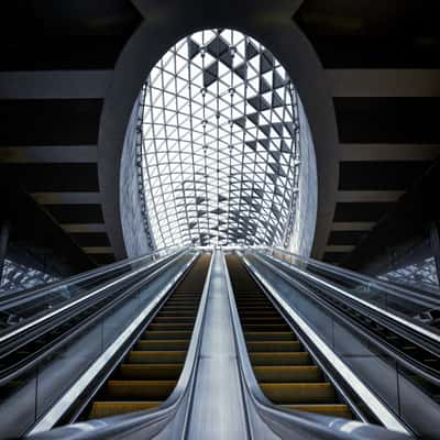 Metro Station Bikás park, Budapest, Hungary