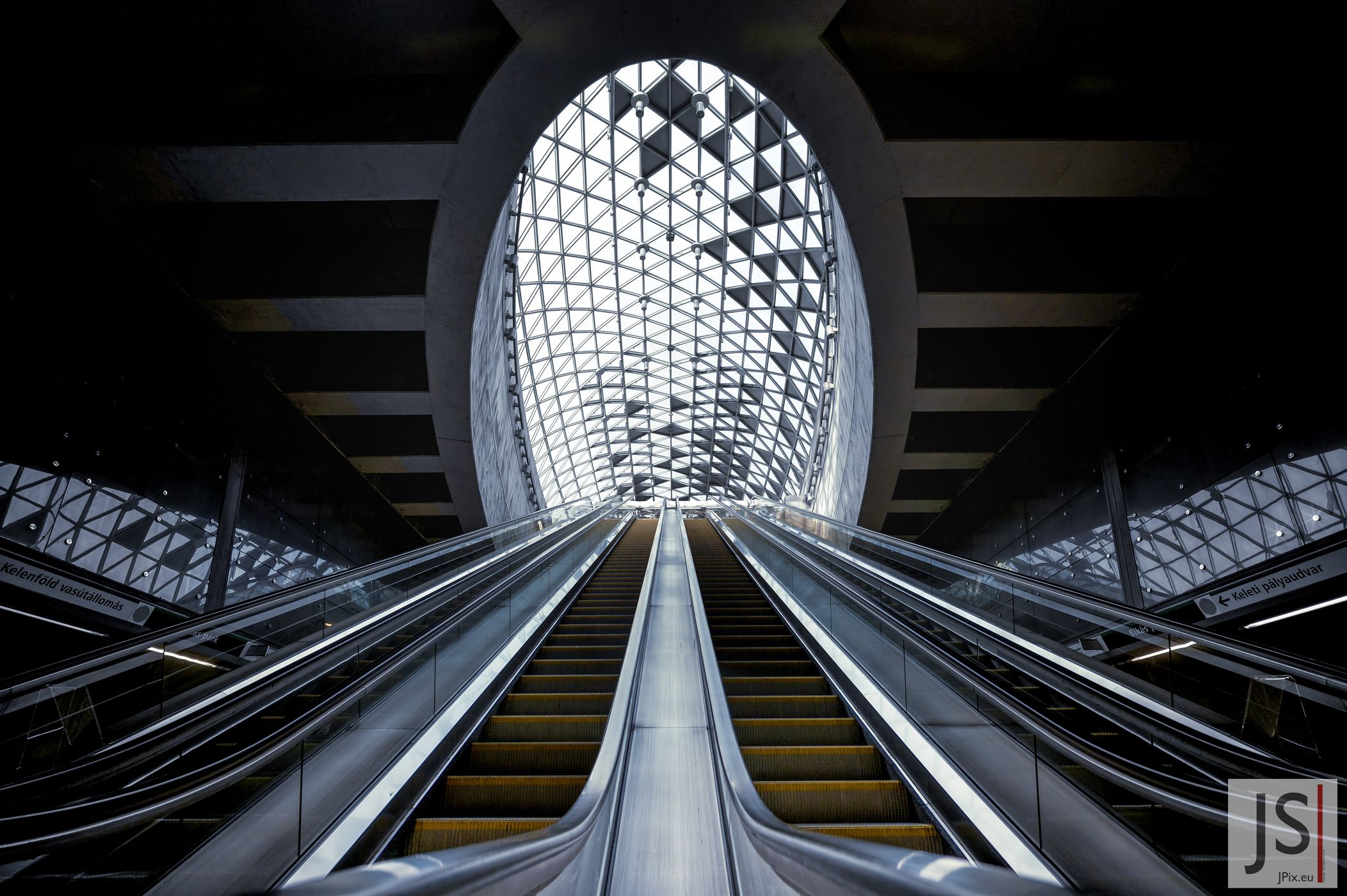Metro Station Bikás park, Budapest, Hungary