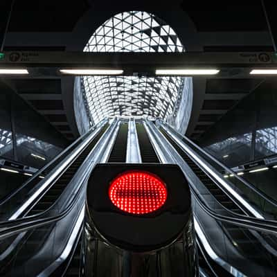 Metro Station Bikás park, Budapest, Hungary