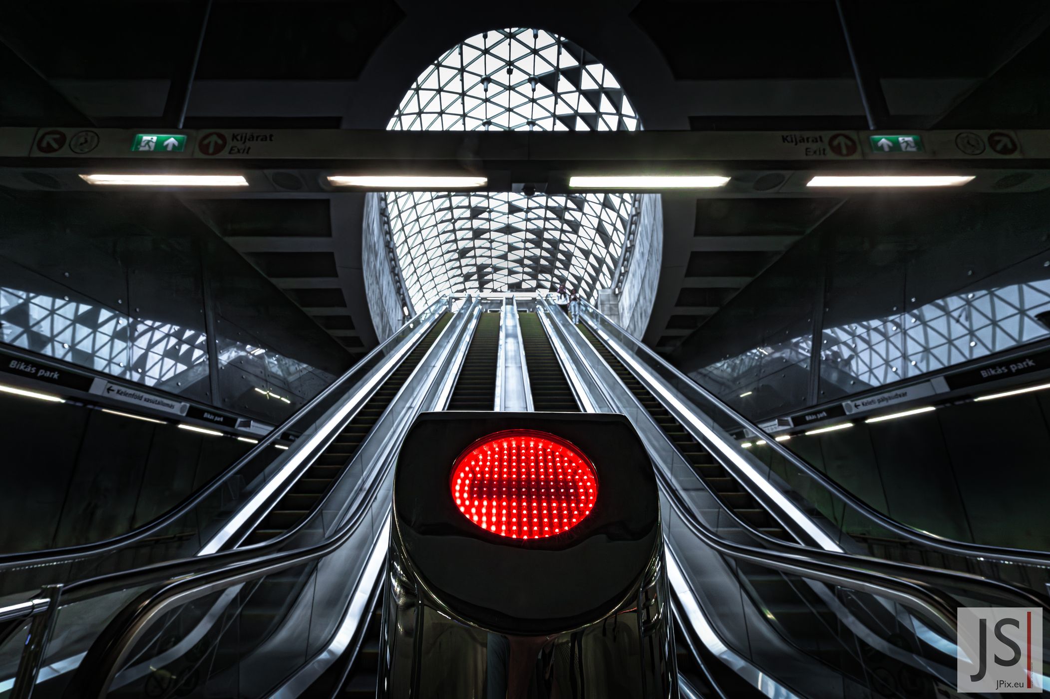 Metro Station Bikás park, Budapest, Hungary