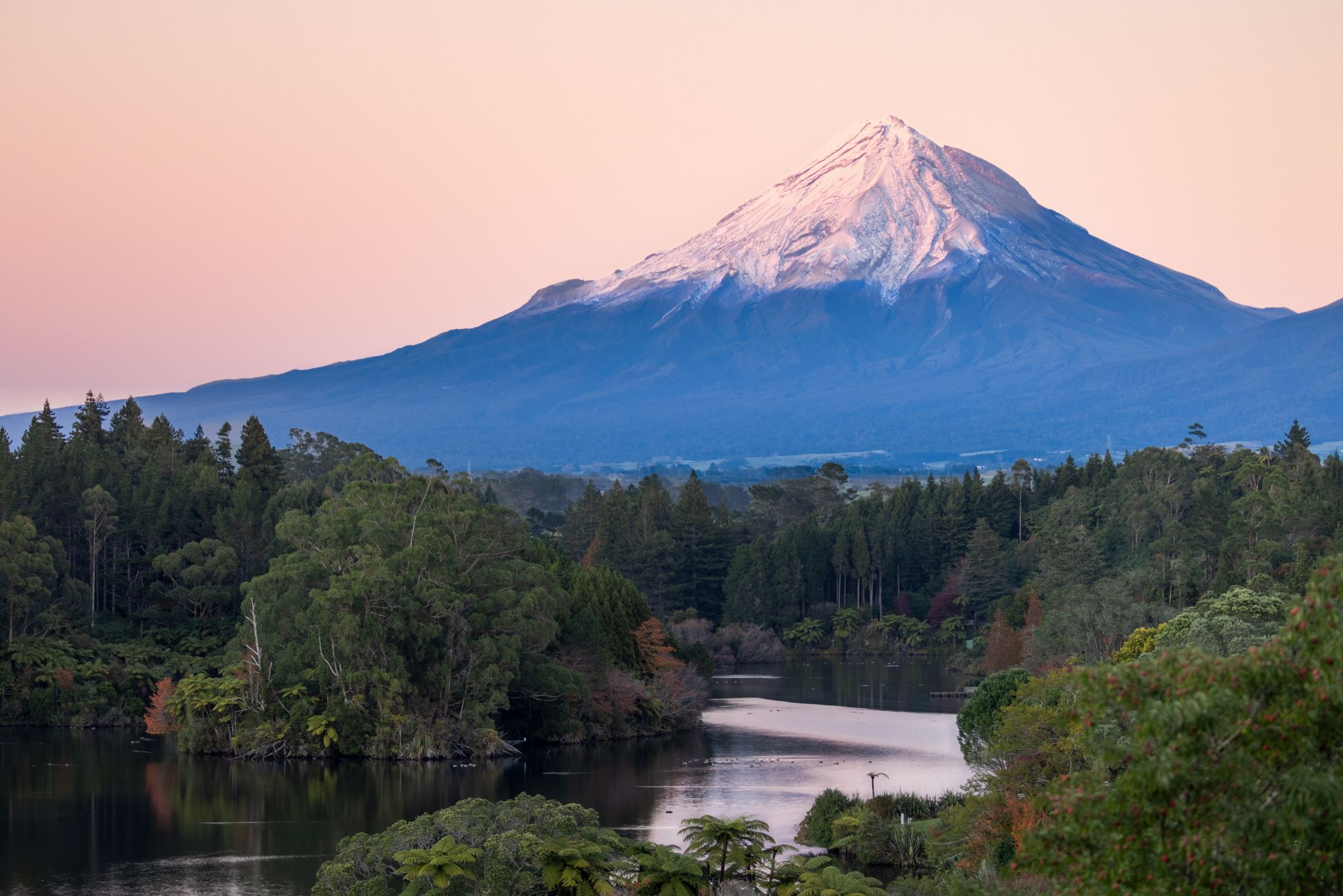 Mount Taranaki view, NZ, New Zealand