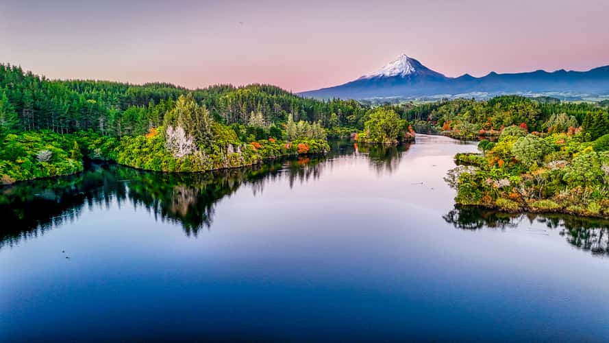 Mt Taranaki, Lake Mangamahoe Lookout, New Plymouth