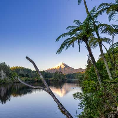 Mt Taranaki, Lake Mangamahoe, New Plymouth, New Zealand