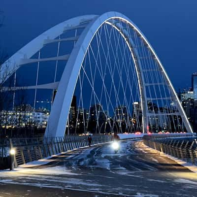 Pedestrian entrance to the Walterdale Bridge, Canada