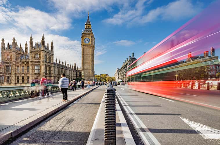 Big Ben from Westminster Bridge, London